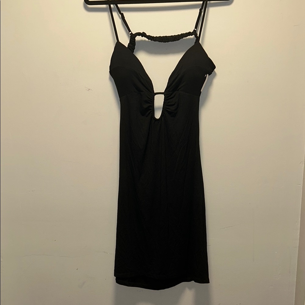 Steve Madden Black Mini Dress Elegant Design